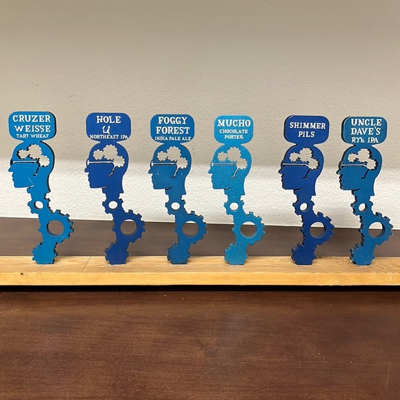 Discretion brewing Company Santa Cruz beer tap handles set of six - Picture 1 of 15